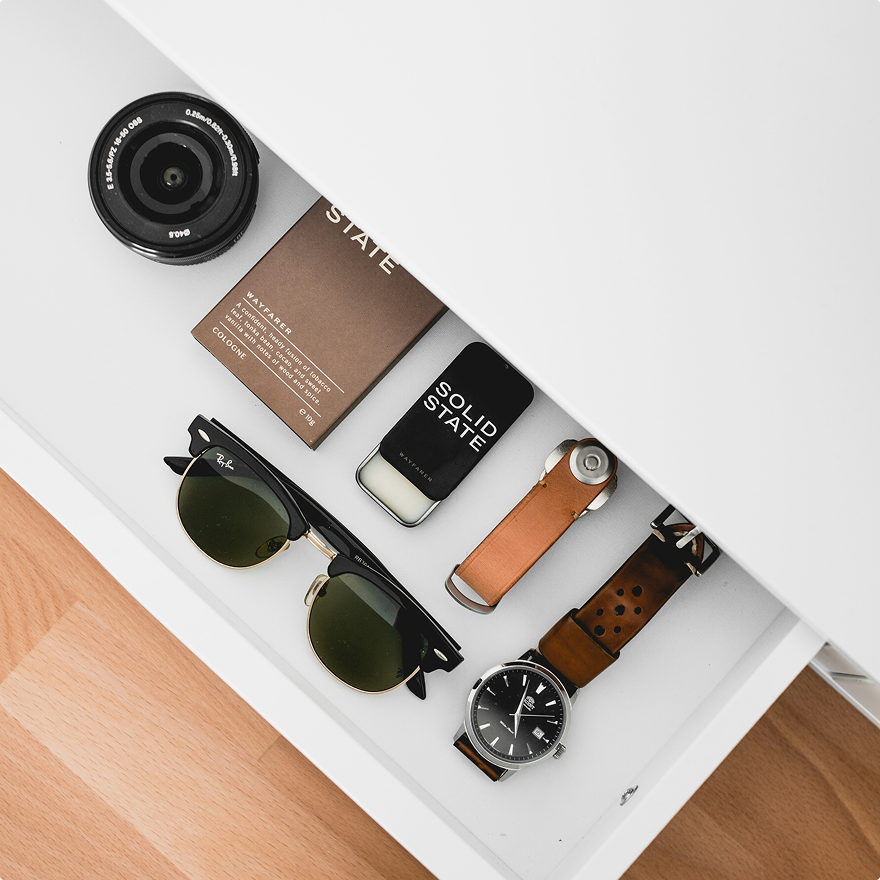 A neatly ordered drawer